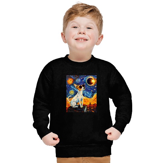 Total Solar Eclipse Toy Fox Terrier Dog 1 Sweatshirts