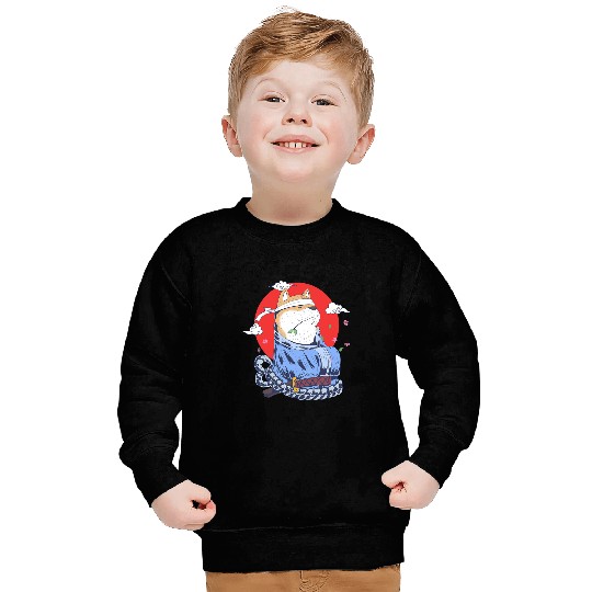Dog Shiba Inu Samurai Japanese Art Harajuku Retro Warrior Sweatshirts