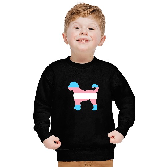 Dog Goldendoodle Trans Pride Flag Goldendoodle Dog Sweatshirts