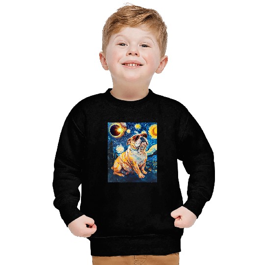 Total Solar Eclipse Bulldog Sweatshirts