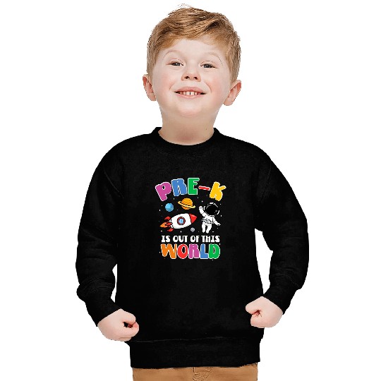 PreK Student Teacher Astronaut Space Back To School Sweatshirts