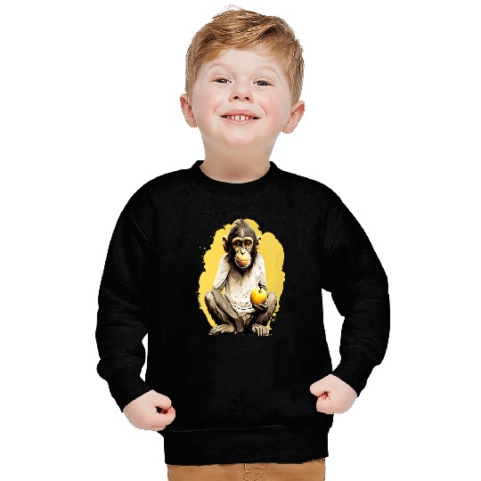 Monkey Playing Forest Sweatshirts