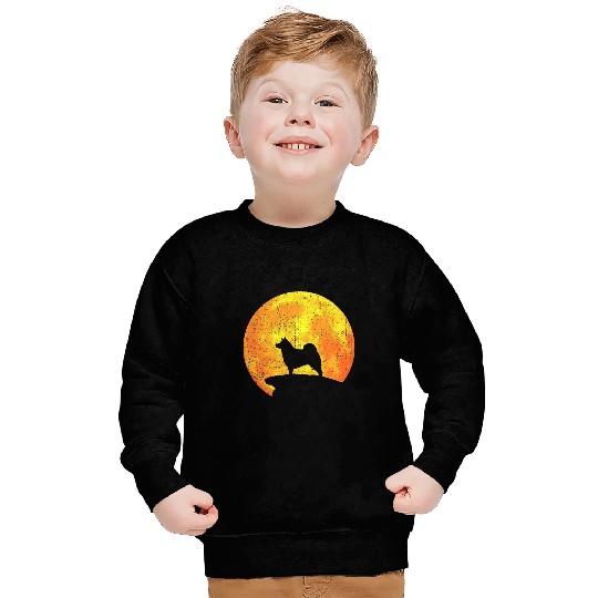 NORWEGIAN ELKHOUND Orange Halloween Costume Vintage Sweatshirts