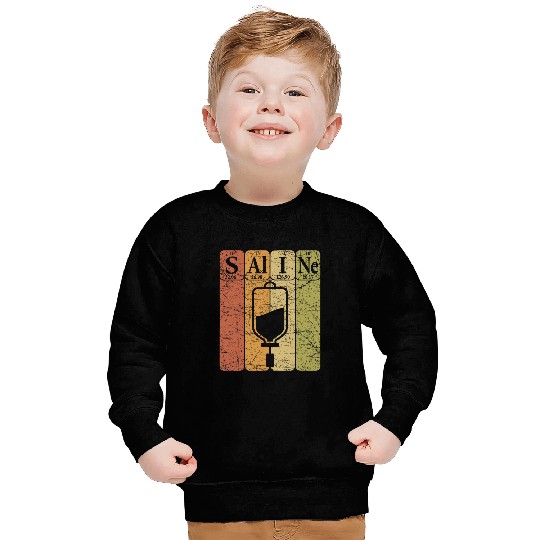 Saline Periodic Table Elements nurses Saline Retro Nursing 1 Sweatshirts