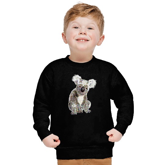 Koala Bear Comic Book Cute Fluffy Animal Australia Sweatshirts