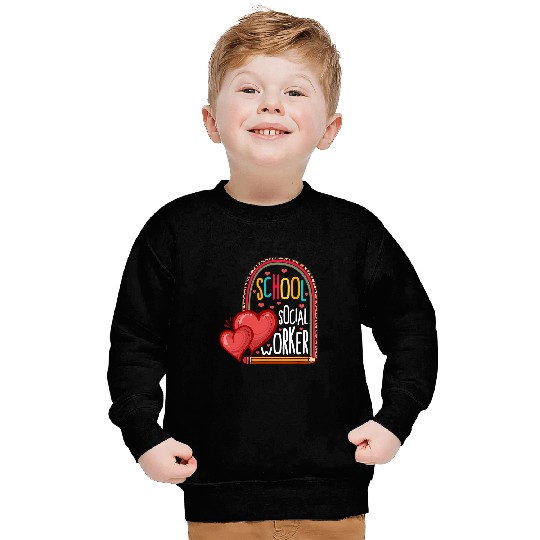 School Social Worker Leopard Future Health Care Assistant Sweatshirts