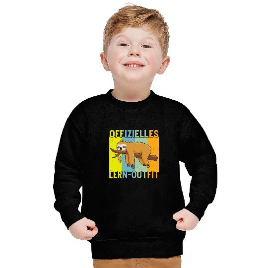 Student Lazy School Learning Lounge Sloth Sweatshirts