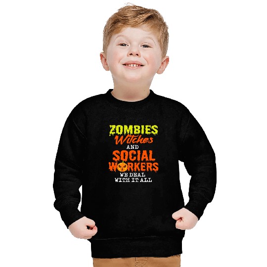 Halloween Social Work Assistance Curative Education nurses Sweatshirts