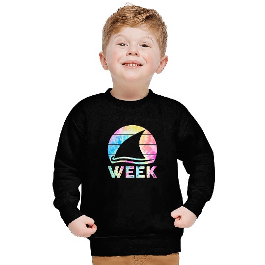 2024 Week Retro Shark Fin Lover Sea Ocean Animal Summer Trip 3 Sweatshirts
