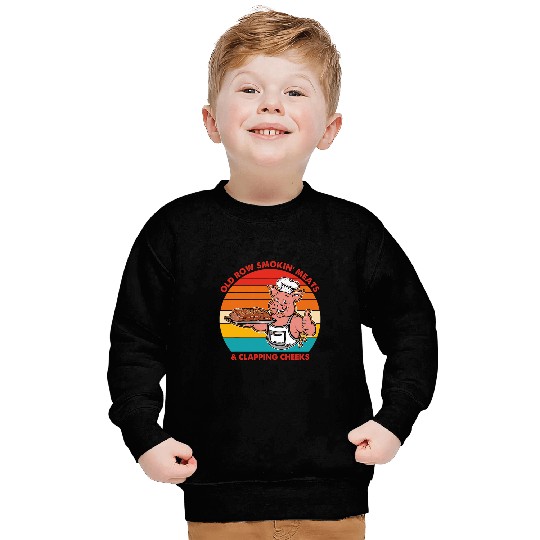 Old Row Smokin Meats Clapping Cheeks Apparel Sweatshirts