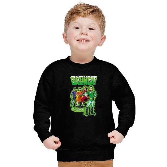 The Big Bang Theory Bazinga Comic Book Characters Sweatshirts