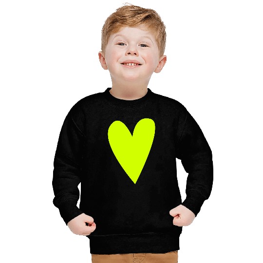 Green heart Sweatshirts