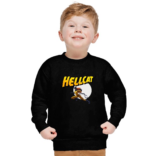 Mens Marvel Hell Cat Hella Cat Hellcat New cat Sweatshirts