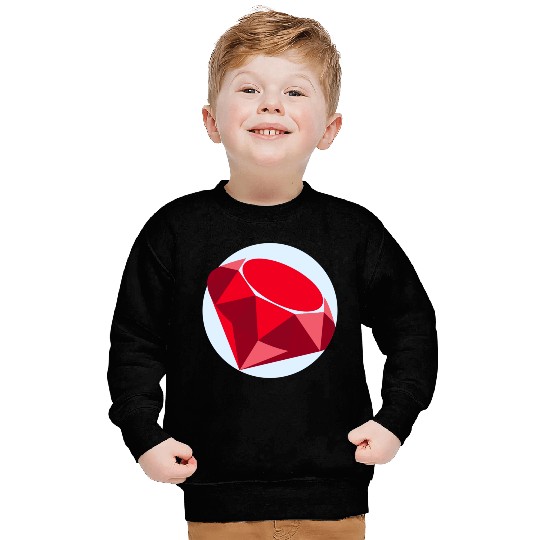 Elegant Ruby Geometric Pattern Sweatshirts