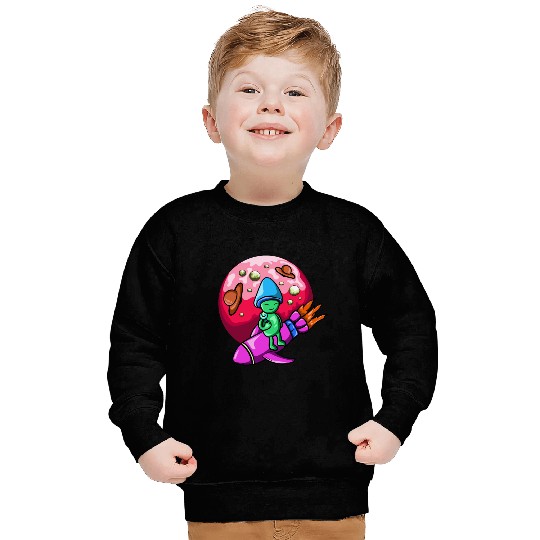 mushroom alien Sweatshirts