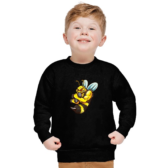 Animal Bee Strong Sweatshirts