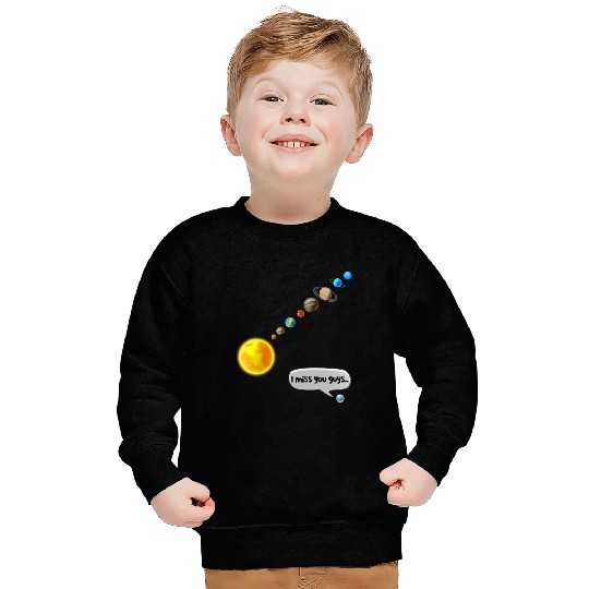 Funny Pluto and Solar System Space Science Gift Sweatshirts