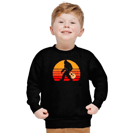 Bigfoot Bring Guitar Vintage Sweatshirts