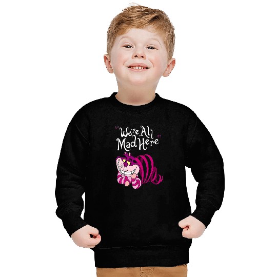 Cheshire Cat Were all Mad Here Cat 1669 Sweatshirts