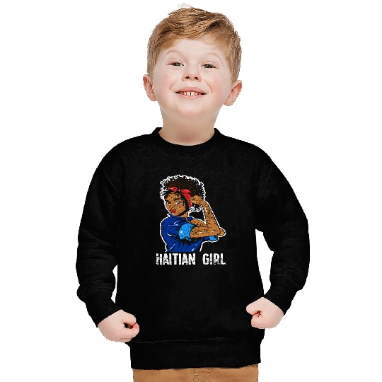 Haiti Girl Caribbean Sweatshirts