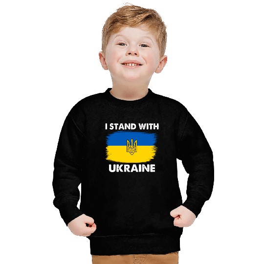 I Stand with Ukraine Ukraine Flag Sweatshirts