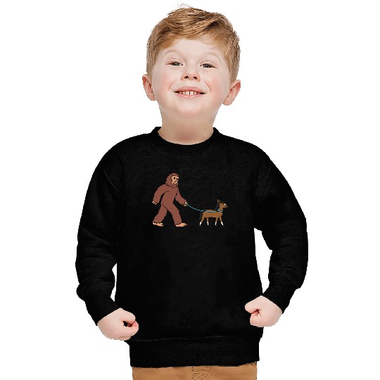 Bigfoot Sasquatch Walking Horse Sweatshirts