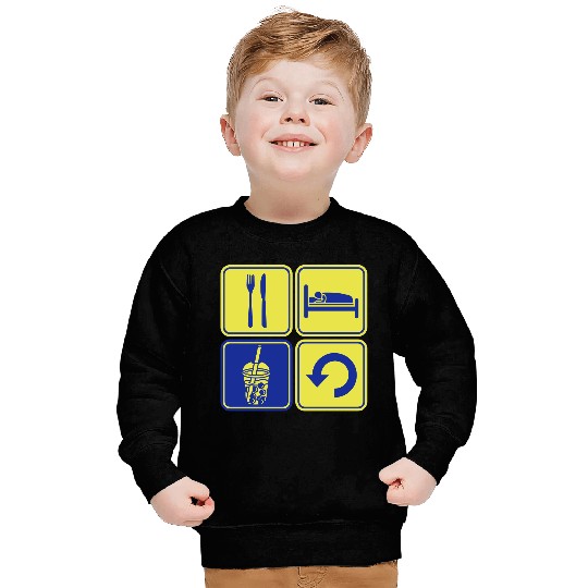 Repeat Boba Tea daily Sweatshirts