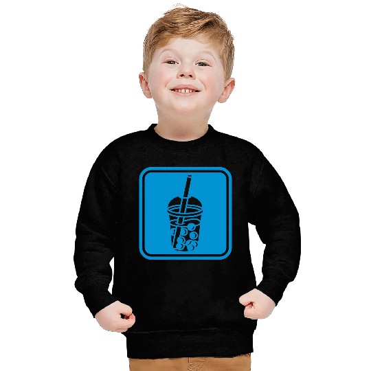 Button sign bubble tea Sweatshirts