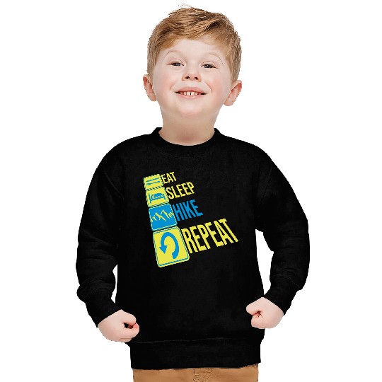 Daily Repeat Hiking Mountains Sweatshirts