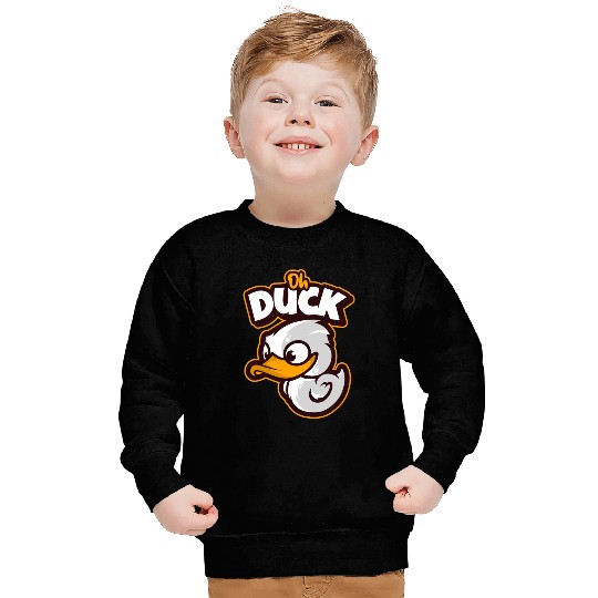 Oh Duck! Surprised Cool Duck Sweatshirts