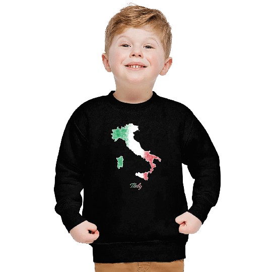 Stylized Italy Map Sweatshirts