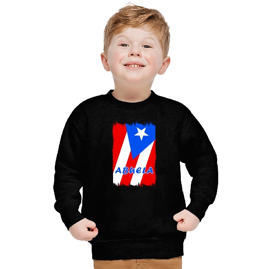 Puerto Rico grandmother flags design Sweatshirts