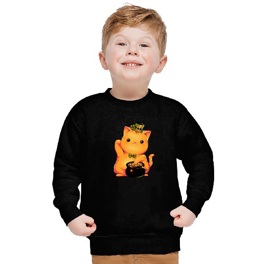 cat Irish Lucky Cat Sweatshirts