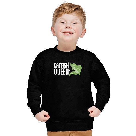 Wels Catfish Design For A Catfish Queen Sweatshirts