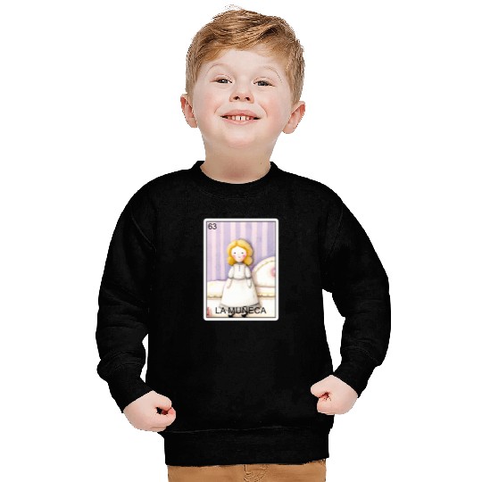 La Muneca The Doll Card Mexican Lottery Muneca Sweatshirts