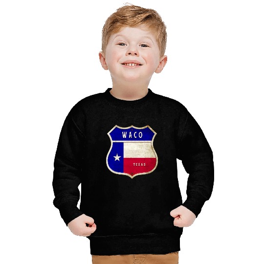 Waco Texas crest flags design Sweatshirts