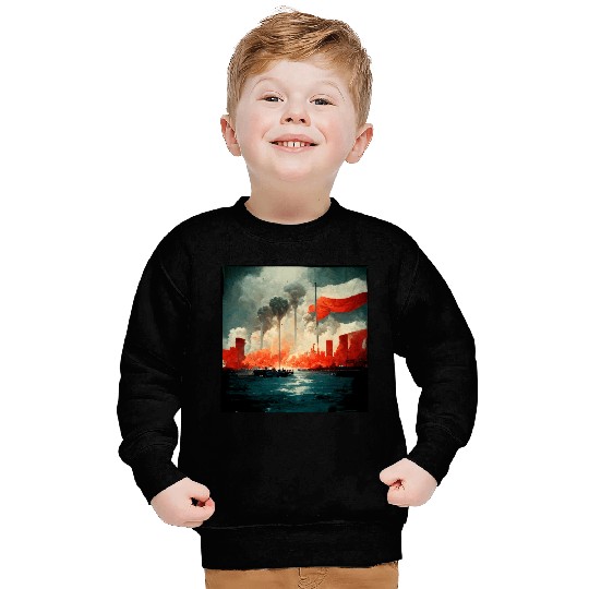 No War Sad Painting Sweatshirts