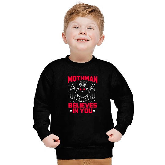 Funny Cryptid Gothic Mothman Believes In You Sweatshirts