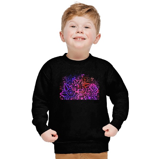 Cool ORnamental Flower Design Sweatshirts