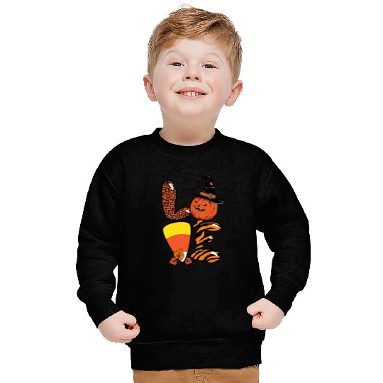 Halloween Love Candy Corn Sweatshirts