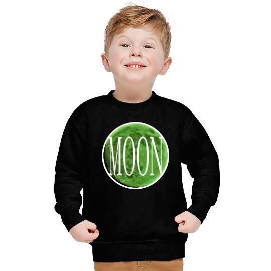 Inset - Emerald Green Moon Sweatshirts