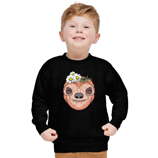 Flower Sloth Sweatshirts