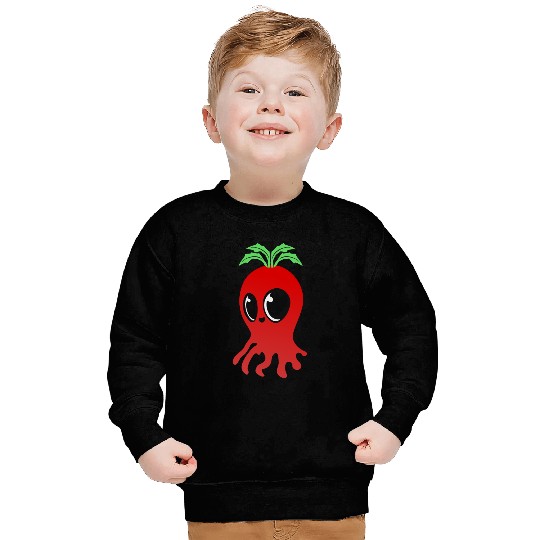 Red ghost boo! cute and happy design Sweatshirts