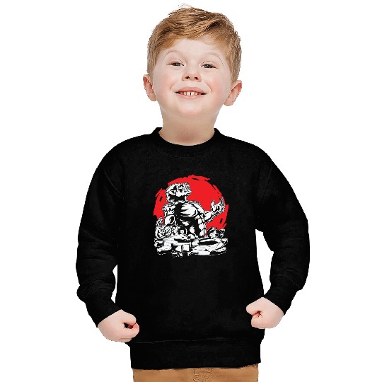 Halloween Monster Line Art Werewolf Horror Sweatshirts