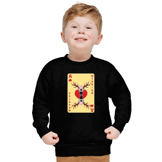 Folk Creature Card Wendigo Halloween Cryptid Sweatshirts
