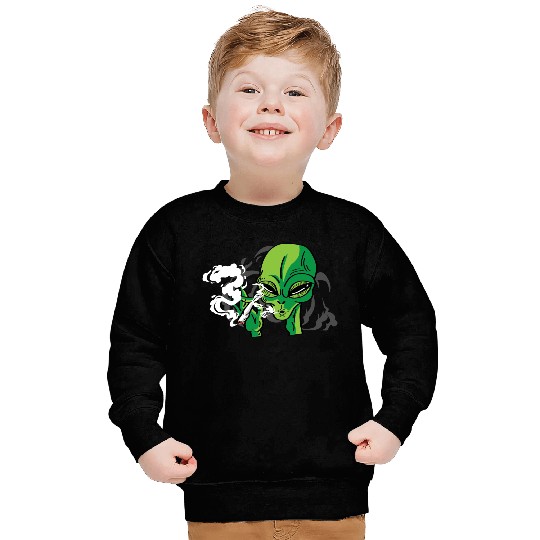 Alien Smoking Gangster Gift Sweatshirts