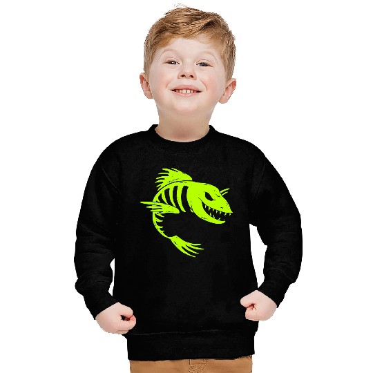 Fish Skeleton Sweatshirts