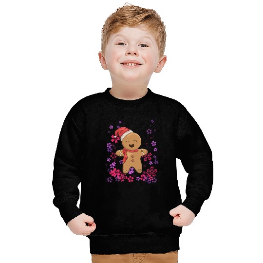 Sweet gingerbread with flowers Sweatshirts