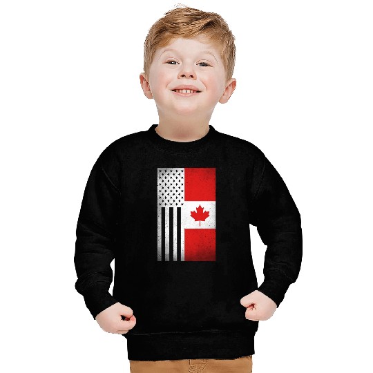 Canada Design for proud Canadian Americans Sweatshirts
