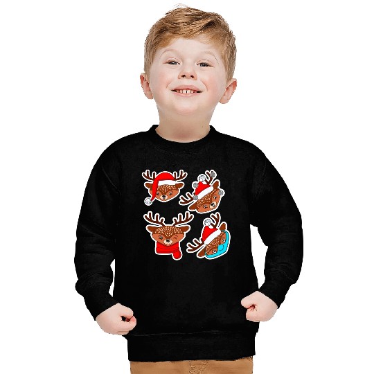 Christmas Deer Sticker Pack Sweatshirts